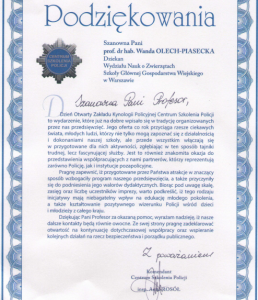 podziękowania